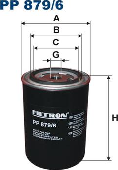 Filtron PP879/6 - Топливный фильтр autosila-amz.com
