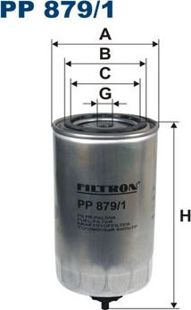 Filtron PP879/1 - Топливный фильтр autosila-amz.com