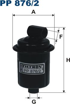 Filtron PP876/2 - Топливный фильтр autosila-amz.com