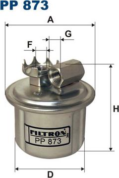 Filtron PP873 - Топливный фильтр autosila-amz.com
