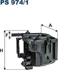 Filtron PS974/1 - Топливный фильтр autosila-amz.com