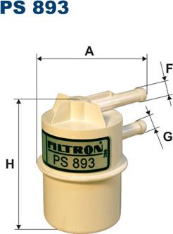 Filtron PS893 - Топливный фильтр autosila-amz.com