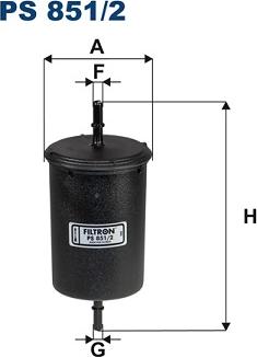 Filtron PS 851/2 - Топливный фильтр autosila-amz.com