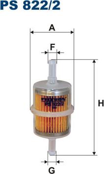 Filtron PS822/2 - Топливный фильтр autosila-amz.com