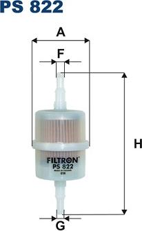 Filtron PS822 - Топливный фильтр autosila-amz.com
