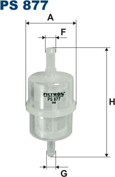 Filtron PS877 - Топливный фильтр autosila-amz.com