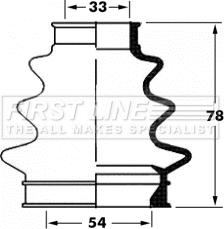 First Line FCB6065 - Пыльник, приводной вал autosila-amz.com