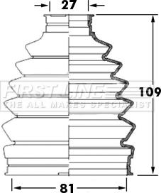 First Line FCB6009 - Пыльник, приводной вал autosila-amz.com