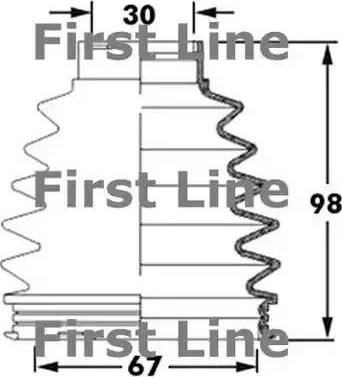 First Line FCB6003 - Пыльник, приводной вал autosila-amz.com