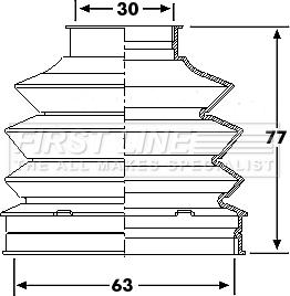 First Line FCB6195 - Пыльник, приводной вал autosila-amz.com