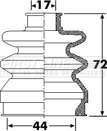 First Line FCB6264 - Пыльник, приводной вал autosila-amz.com