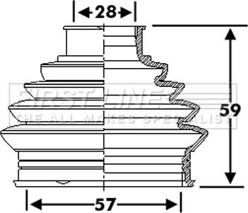 First Line FCB6274 - Пыльник, приводной вал autosila-amz.com