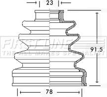 First Line FCB2586 - Пыльник, приводной вал autosila-amz.com