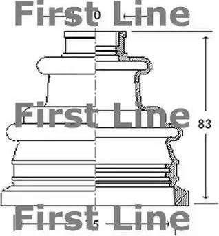 First Line FCB2089 - Пыльник, приводной вал autosila-amz.com