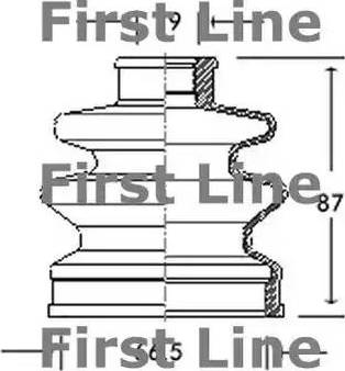 First Line FCB2029 - Пыльник, приводной вал autosila-amz.com