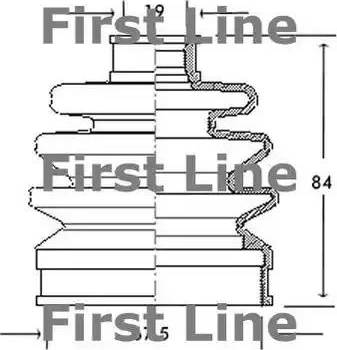 First Line FCB2028 - Пыльник, приводной вал autosila-amz.com