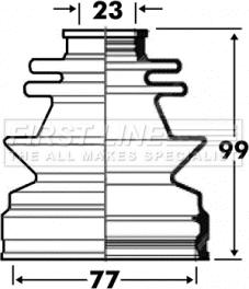 First Line FCB2851 - Пыльник, приводной вал autosila-amz.com