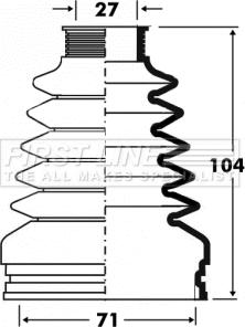 First Line FCB2878 - Пыльник, приводной вал autosila-amz.com