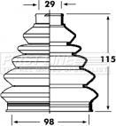 First Line FCB2354R - Пыльник, приводной вал autosila-amz.com