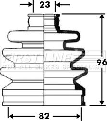 First Line FCB2369 - Пыльник, приводной вал autosila-amz.com