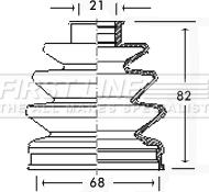 First Line FCB2314 - Пыльник, приводной вал autosila-amz.com