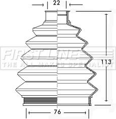 First Line FCB2335 - Пыльник, приводной вал autosila-amz.com