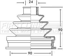 First Line FCB2255 - Пыльник, приводной вал autosila-amz.com