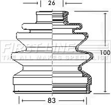 First Line FCB2268 - Пыльник, приводной вал autosila-amz.com