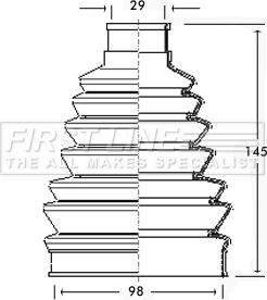 First Line FCB2284R - Пыльник, приводной вал autosila-amz.com