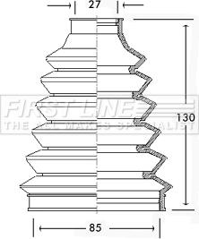 First Line FCB2227 - Пыльник, приводной вал autosila-amz.com