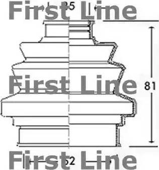 First Line FCB2271 - Пыльник, приводной вал autosila-amz.com