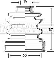 First Line FCB2742 - Пыльник, приводной вал autosila-amz.com