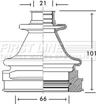 First Line FCB2769 - Пыльник, приводной вал autosila-amz.com