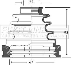 First Line FCB2728 - Пыльник, приводной вал autosila-amz.com