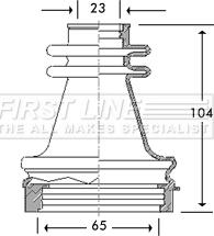 First Line FCB2779 - Пыльник, приводной вал autosila-amz.com