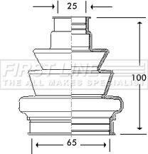 First Line FCB2777 - Пыльник, приводной вал autosila-amz.com