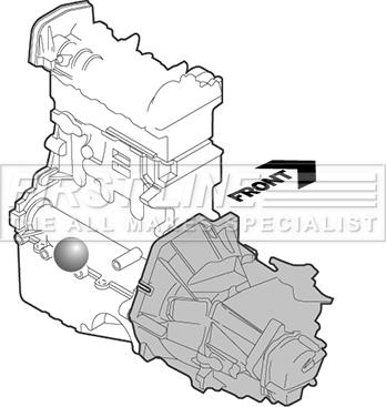 First Line FEM3583 - Подушка, опора, подвеска двигателя autosila-amz.com