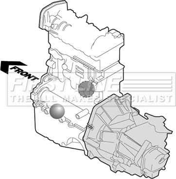 First Line FEM3184 - Подушка, опора, подвеска двигателя autosila-amz.com