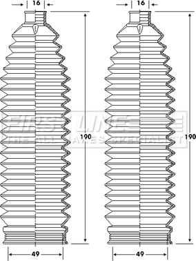 First Line FSG3421 - Комплект пыльника, рулевое управление autosila-amz.com