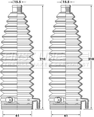 First Line FSG3423 - Комплект пыльника, рулевое управление autosila-amz.com