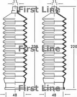 First Line FSG3147 - Комплект пыльника, рулевое управление autosila-amz.com