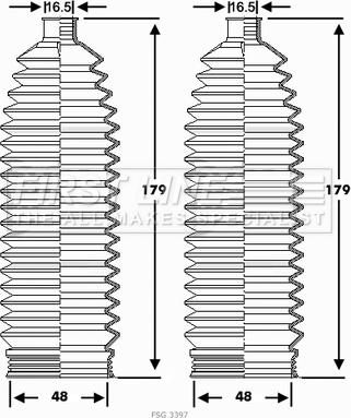 First Line FSG3397 - Комплект пыльника, рулевое управление autosila-amz.com