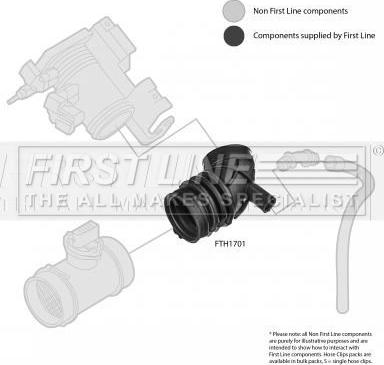 First Line FTH1701 - Рукав воздухозаборника, воздушный фильтр autosila-amz.com