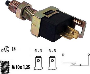 Fispa 5.140017 - Выключатель фонаря сигнала торможения autosila-amz.com