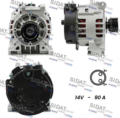 Fispa A12VA0083A2 - Генератор autosila-amz.com