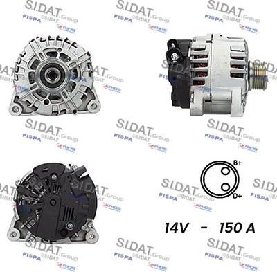 Fispa A12VA0076A2 - Генератор autosila-amz.com