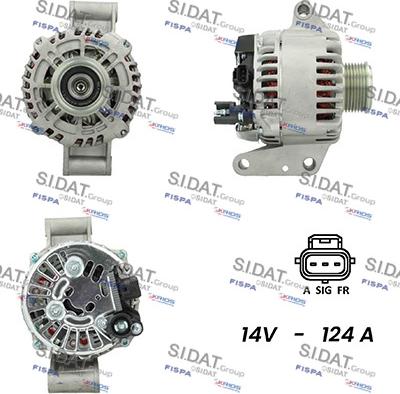 Fispa A12VS0338A2 - Генератор autosila-amz.com