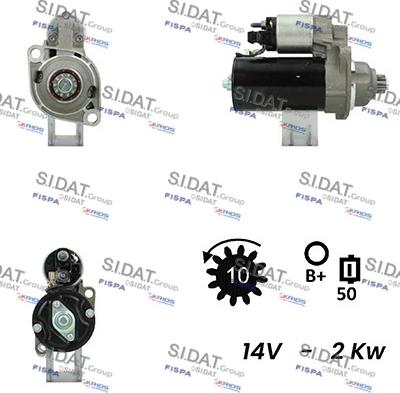 Fispa S12BH0027A2 - Стартер autosila-amz.com