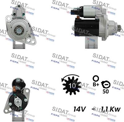 Fispa S12BH0072A2 - Стартер autosila-amz.com