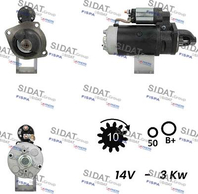 Fispa S12BH0386A2 - Стартер autosila-amz.com